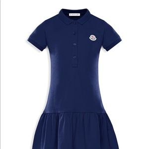 Girls Moncler navy drop waist dress great condition